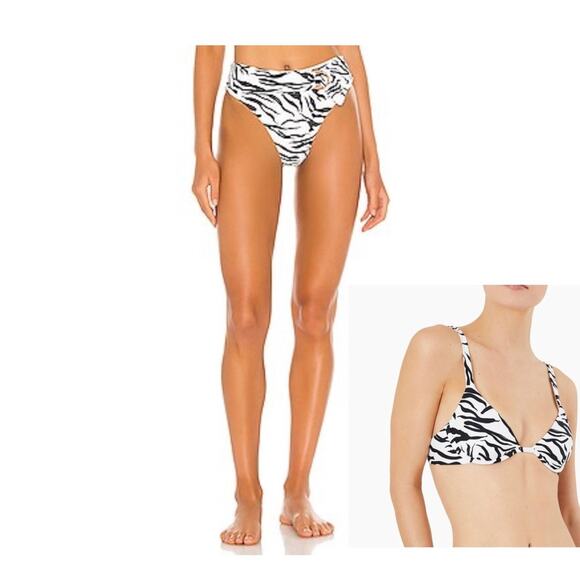 Onia Anna Top and Anais High Waisted Bottom Bikini Set NWT - Picture 1 of 8